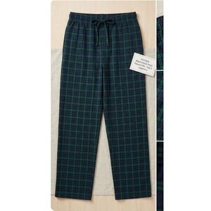 Van Heusen Mens‎ Black Watch Plaid Flannel Pajama Pants Navy Green XL KNO60313VH
